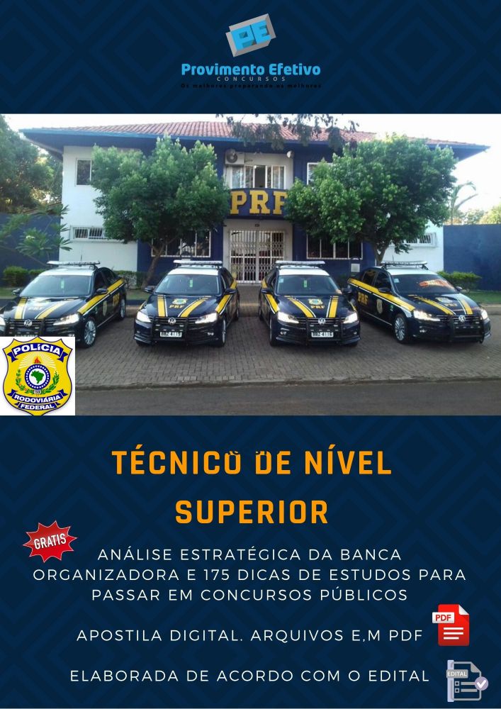 Provimento Efetivo Concursos Apostila PRF TÉCNICO de NÍVEL SUPERIOR