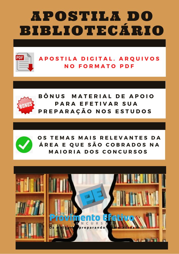 Provimento Efetivo Concursos Apostila Do Bibliotec Rio Concursos