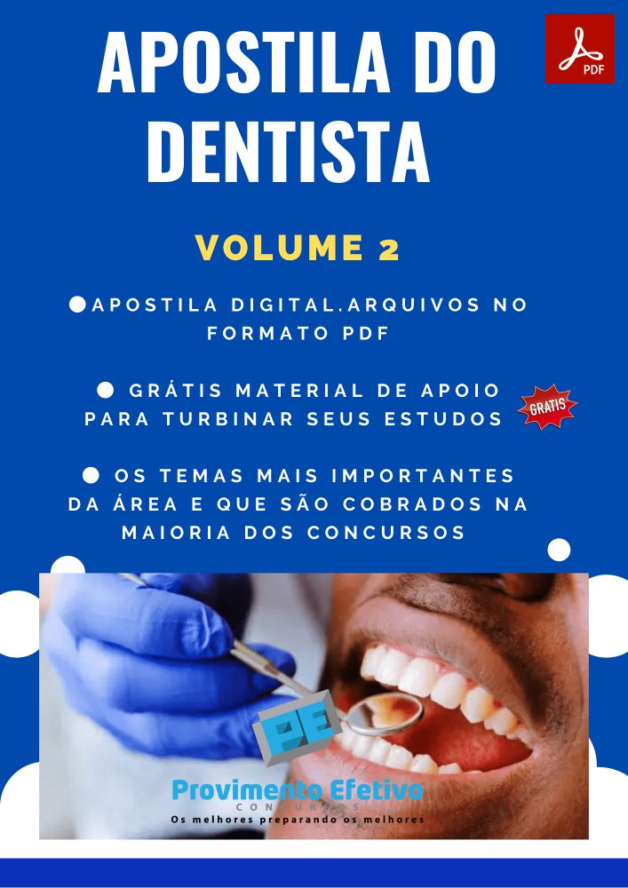 Provimento Efetivo Concursos Apostila Do Dentista Concursos