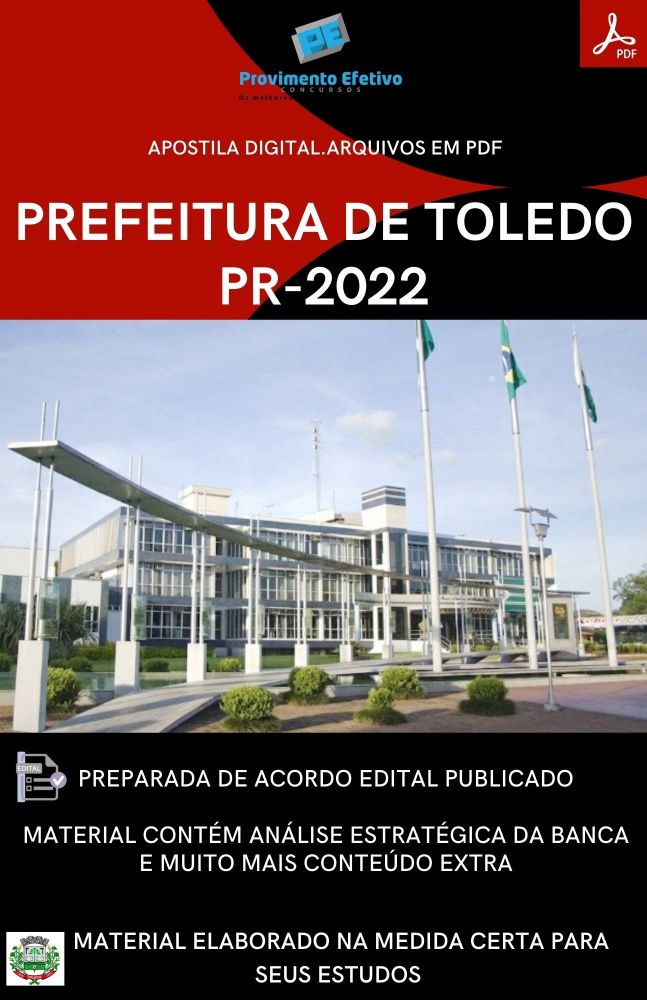 Provimento Efetivo Concursos Apostila Prefeitura Toledo Pr M Dico Do