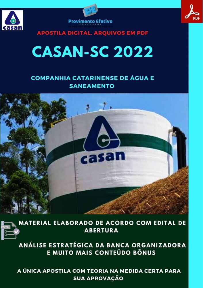 Provimento Efetivo Concursos Apostila Casan Sc Operador De Eta Ete